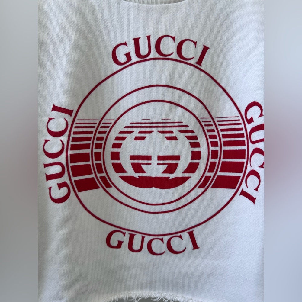 Gucci short sleeved sweatshirt with raw hem - Picture 6 of 7